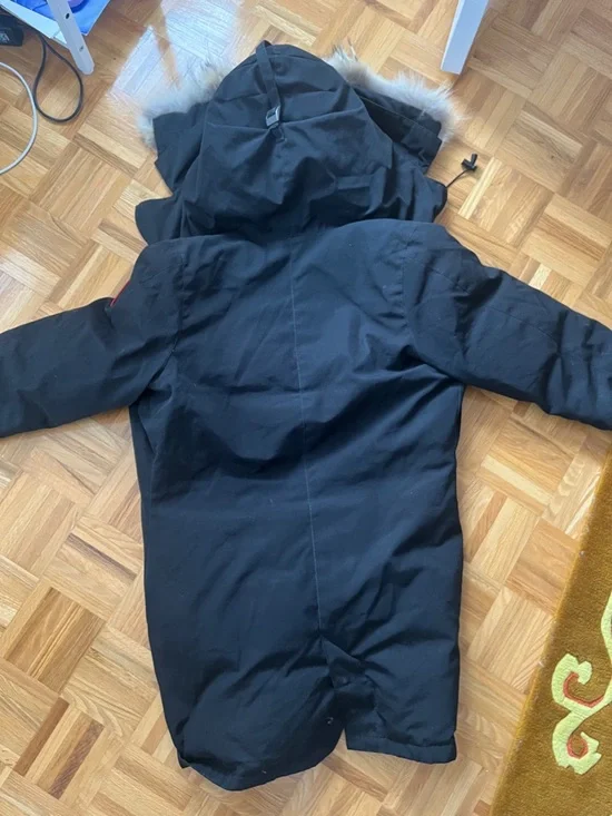 Canada Goose Black Parka with Fur-Trim Hood - Picture 8 of 8